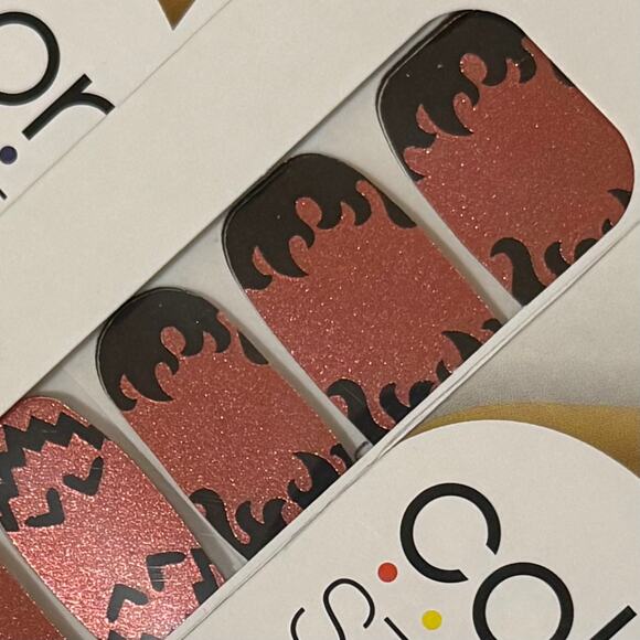 New Color Street “Hey Pumpkin” Shimmery Orange to Burnt Red Pumpkin Nail Strips - Picture 1 of 1